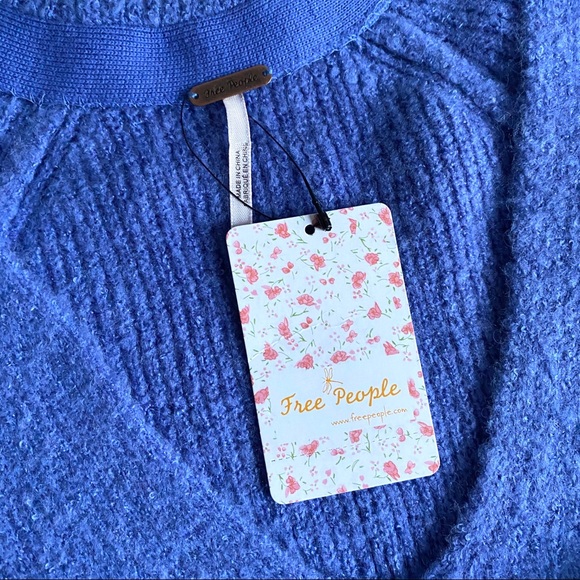 Free People Longline Tunic in Periwinkle - Picture 4 of 7